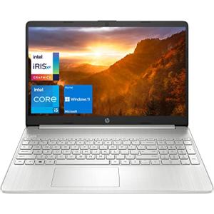HP 15 Notebook Laptop, 15.6" Full HD Display, Intel Core i5-1135G7 Processor, 16GB DDR4 RAM, 512GB PCIe SSD, USB Type-C, Webcam, Wi-Fi, Windows 11 Home, Silver