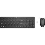 HP Wireless Keyboard and Mouse Combo - Full Size Membrane Chiclet Style Keyboard, 3-Zone Layout, 2.4GHz Wireless Connection, Compatible with PC, Mac