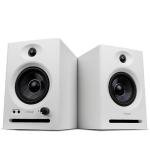 Ortizan C7 Dual-Mode 2.0 Studio Monitors, Active Monitor Speakers for Near Field Music Production, Bluetooth 5.3 Wireless Computer PC Monitor Gaming Bookshelf Speakers(Pair, White)