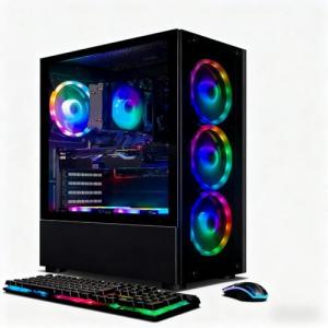 STGAubron Gaming PC Desktop Computer, Intel Core i7-6700 up to 4.0G, GeForce RTX 2060S 8G, 32GB DDR4, 1TB SSD, 600M WiFi, BT 5.0, RGB Fan x6, Windows 11 Home