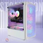 STGAubron Gaming PC Computer Desktop, GeForce GTX 1660 Ti 6G, Intel Core I7 up to 3.9 GHz, 16G RAM, 512G SSD, WiFi, BT 5.0, RGB Fan x 6, Windows 11 Home, White
