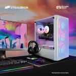 STGAubron Gaming PC Computer Desktop, GeForce GTX 1660 Ti 6G, Intel Core I7 up to 3.9 GHz, 16G RAM, 512G SSD, WiFi, BT 5.0, RGB Fan x 6, Windows 11 Home, White