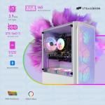 STGAubron Gaming PC Computer Desktop, GeForce GTX 1660 Ti 6G, Intel Core I7 up to 3.9 GHz, 16G RAM, 512G SSD, WiFi, BT 5.0, RGB Fan x 6, Windows 11 Home, White