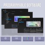 EPOMAKER x Aula F99 Wireless Mechanical Keyboard, Hot Swappable Gasket Custom Gaming Keyboard with Five-Layer Padding, Bluetooth/2.4GHz/USB-C, 8000mAh Battery (White Light Blue, Graywood V3 Switch)