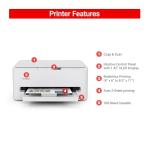 Canon PIXMA TS6520 Wireless Color Inkjet Printer for Duplex Printing, White – Home Printer with Copier/Scanner, 1.42” OLED Display, Intuitive Control Panel, Compact Design