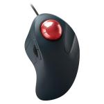 PORLEI Wired Trackball Mouse for Large Hands, Ergonomic Design Reduces Wrist & Muscle Strain, Precision Tracking with Easy Index Finger Control, Compatible with PC, Laptop, Windows, Mac, Red