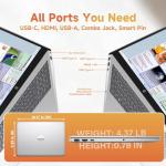 HP 15.6" Touchscreen Laptop 2026, 13th Gen Intel i3-1315U(Up to 4.5GHz), 15.6 inch Anti-Glare Display, 16GB RAM + 512GB SSD, Win 11 Pro, Wi-Fi 6, AI Copilot for Business & School, Patented KB Kit