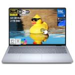 Dell Inspiron 16 Touchscreen Laptop, 16 Inch IPS Display, Intel 7 150U (Up to 5.4GHz), 64GB DDR5, 2TB SSD, Windows 11 Pro, Fingerprint Reader, Backlit Keyboard, FHD+ Cam, Wi-Fi 6E