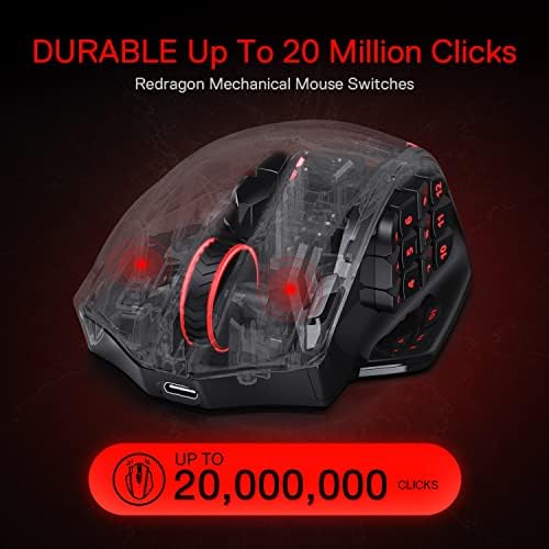 Redragon M913 Elite Wireless RGB Gaming Mouse