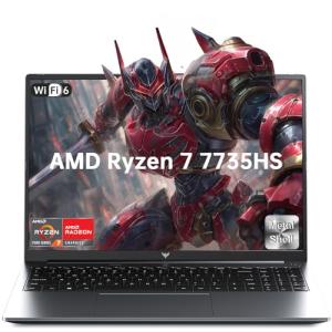 MALLRACE Gaming Laptop,16 Inch FHD Display Laptop with AMD Ryzen 7 7735HS Processor up to 4.7GHz,16GB Ram DDR5 4800MHz 512GB SSD Notebook with Backlit Keyboard