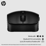 HP 420 Programmable Bluetooth Mouse - Bluetooth with Swift Pair to 3 Multi-Devices, 2-Year Battery, 4K DPI, Quiet clicks, Compatible with Windows/Mac/Chromebook, Laptop, Notebook Black (7M1D3AA)
