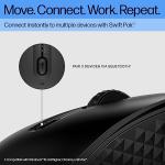 HP 420 Programmable Bluetooth Mouse - Bluetooth with Swift Pair to 3 Multi-Devices, 2-Year Battery, 4K DPI, Quiet clicks, Compatible with Windows/Mac/Chromebook, Laptop, Notebook Black (7M1D3AA)