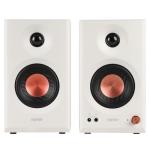 Edifier MR3 Powered Studio Monitor Speakers, Hi-Res Audio Certified Bluetooth V5.4 Active Bookshelf Loudspeakers, 2.0 Computer Speaker with Headphone Output RCA AUX Balanced TRS Input (White)