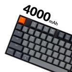 Keychron K10 Full Size 104 Keys Bluetooth Wireless Mechanical Gaming Keyboard for Mac Windows with Keychron Super Brown Switch, Multitasking/White LED Backlight/USB C Wired Computer Keyboard