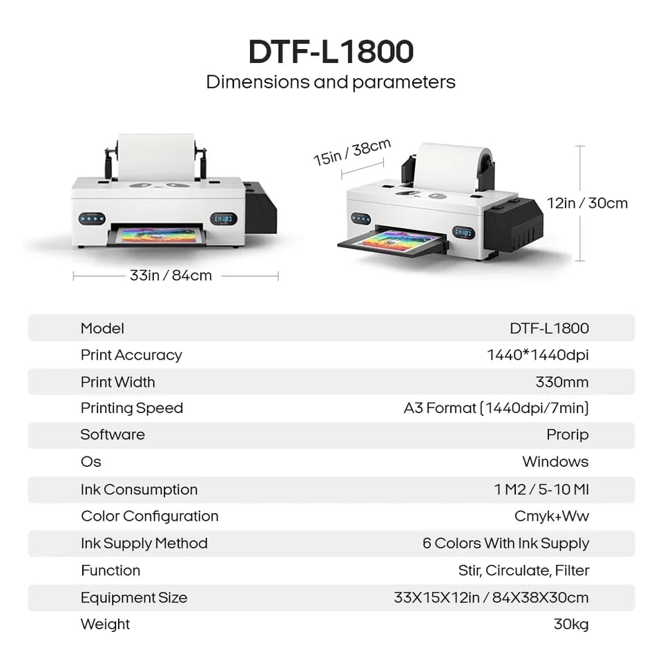 Procolored F13 Panda A3 DTF Printer Bundle
