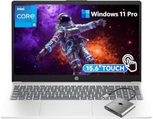 HP 15.6" FHD Touchscreen Laptop, Intel Core i5-1334U(Up to 4.6GHz) 32GB RAM 1TB SSD, Windows 11 Pro WiFi6 Windows AI Microsoft Copilot w/GM Accessory for Business and College Students