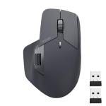 Rapoo MT760 Multi-Device Wireless Mouse, Bluetooth 5.0 and 2.4G Multi-Mode Connection, Up to 4 Devices, 11 Programmable Buttons, 4K DPI, 90 Days Battery Life, PC, Matte Black