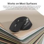 Rapoo MT760 Multi-Device Wireless Mouse, Bluetooth 5.0 and 2.4G Multi-Mode Connection, Up to 4 Devices, 11 Programmable Buttons, 4K DPI, 90 Days Battery Life, PC, Matte Black