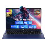 NIMO 15.6" Light-Gaming-Laptop, 8 Cores AMD Ryzen 7 Pro 6850U 32GB LPDDR5 RAM 1TB SSD (Beat i7-1360P Up to 4.7GHz) AMD Radeon 680M GPU IPS FHD Computer with 100W Type-C Backlit Keyboard Fingerprint
