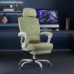 DUMOS Office Desk Chair with Footrest Ergonomic Gaming Chair for Adults Computer Mesh, Lumbar Support,Swivel Reclining with Headrest, Comfy Armrest for Home, Office, Work, Study, Light Green