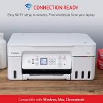 Canon MegaTank G3270 All-in-One Wireless Inkjet Printer. for Home Use, Print, Scan and Copy,White