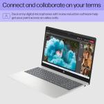 HP 15.6 inch Laptop, FHD Display, AMD Ryzen 7 5825U, 8 GB RAM, 512 GB SSD, AMD Radeon Graphics, Windows 11 Home, Natural Silver, 15-fc0502nr