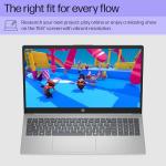 HP 15.6 inch Laptop, FHD Display, AMD Ryzen 7 5825U, 8 GB RAM, 512 GB SSD, AMD Radeon Graphics, Windows 11 Home, Natural Silver, 15-fc0502nr
