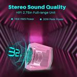 Edifier G2000 32W PC Computer Speakers for Gaming Desktop PC Laptop Mac Computer Woofer Speakers Bluetooth USB 3.5mm AUX Inputs RGB Lights Multimedia Speakers Pink