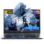 18.5 Inch Laptop Computer with 8000 mAh Battery,Intel N150 Quad-Core Processor UP to 3.6GHZ,16GB DDR4 RAM 512GB SSD,WiFi 5,Full HD IPS Display,WIFI,2025 Windows 11 Laptops for Business Office Student