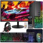 Dell Gaming OptiPlex Desktop RGB Computer PC, Intel Core i7, GeForce GT 1030, 16GB RAM, 512GB SSD, 27 Inch FHD Monitor, RGB Keyboard & Mouse, WiFi, Windows 11 Pro (Renewed)