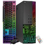 Dell Gaming OptiPlex Desktop RGB Computer PC, Intel Core i7, GeForce GT 1030, 16GB RAM, 512GB SSD, 27 Inch FHD Monitor, RGB Keyboard & Mouse, WiFi, Windows 11 Pro (Renewed)