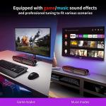 Edifier MG300 Computer Sound Bar: Loud Speakers with Deep Bass - Switch RGB Built-in Microphone for Gaming Speakers Wireless Bluetooth 5.3 & USB Adapter PC Sound Bar for Desktop