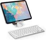 OMOTON Bluetooth Keyboard Compatible with iPad A16 11th 10th Generation, iPad 10.2 (9th/8th/7th), iPad Pro 13/12.9/11 inch, iPad Air/Mini and More iOS Devices, White