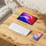 OMOTON Bluetooth Keyboard Compatible with iPad A16 11th 10th Generation, iPad 10.2 (9th/8th/7th), iPad Pro 13/12.9/11 inch, iPad Air/Mini and More iOS Devices, White