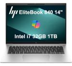 HP EliteBook 840 G10 Business Laptop (14" FHD+ Anti-Glare, Intel 10-Core i7-1355U, 32GB DDR5 RAM, 1TB SSD) Backlit, 2 x Thunderbolt 4, 5MP IR Webcam, BO Audio, Wolf Security, Win 11 Pro w/ Copilot