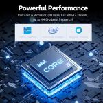 HP 15.6" Touchscreen Laptop, Intel Core i5 Processor, 32GB RAM, 1TB SSD, Numeric Keypad, Bluetooth, Wi-Fi, Long Battery Life, Windows 11 Home, Alpacatec Accessories, Silver