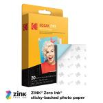 Kodak Step Printer, Wireless Mobile Photo Printer Zero Ink Technology & Kodak App for iOS & Android (Black) Gift, Starter Bundle