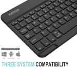 Arteck Universal Backlit 7-Colors Ultra Light Slim Portable Wireless Bluetooth 3.0 Keyboard for iOS iPad Pro, Air, Mini, Android, Windows Tablets PC Smartphone Built in Rechargeable 6-Month Battery