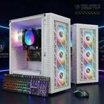 STGAubron RGB PC Computer Desktop, AMD Ryzen 7 5700G up to 4.6G, 16GB DDR4, 1TB SSD, WiFi 6 & BT 5.2, RGB Fan x4, RGB Keyboard & Mouse, Windows 11 Home