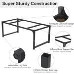 Tribesigns Modern Computer Desk, 63 x 31.5 inch Large Office Desk Computer Table Study Writing Desk Workstation for Home Office, Grey/Black