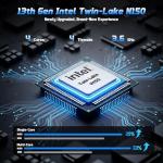 NIMO 15.6" IPS FHD-Student-Laptop, 4GB RAM 128GB SSD Intel N150(Beat to i3-10110U, 4 Cores Up to 3.6GHz) Computer with 65W Type-C, Fingerprint, Backlit Keyboard, Wi-Fi 6, BT5.2, 2 Years Warranty