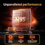 jumper 17.6 Inch Laptop with Office 365, N95 CPU,16GB RAM 1TB SSD+128GB Storage,100% sRGB FHD Display,Windows 11, Backlit Keyboard, WiFi-6,7000mAh, DC Fast-Charging,Laptops for Students and Business