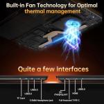 jumper 17.6 Inch Laptop with Office 365, N95 CPU,16GB RAM 1TB SSD+128GB Storage,100% sRGB FHD Display,Windows 11, Backlit Keyboard, WiFi-6,7000mAh, DC Fast-Charging,Laptops for Students and Business