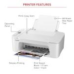 Canon PIXMA TS3720 Wireless All-in-One Printer for Basic Home Printing, White
