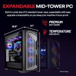 Skytech Gaming Legacy 4 Desktop PC, Intel i9 14900K 3.2 GHz (5.7GHz Turbo), NVIDIA RTX 5070 12GB, Z790 Board, 1TB Gen4 NVMe SSD, 32GB DDR5 RAM 6000, 850W Gold ATX 3 PSU, 420mm ARGB AIO, Wi-Fi, Win 11