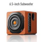 Computer Gaming Speaker System with Subwoofer, PC Desktop Monitor Surround Sound, Two Satellite with Midrange and Treble, Full Range Coverage, Support Optical/Coaxial/3.5 to RCA/Wireless Connection