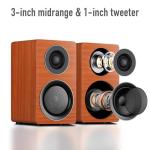 Computer Gaming Speaker System with Subwoofer, PC Desktop Monitor Surround Sound, Two Satellite with Midrange and Treble, Full Range Coverage, Support Optical/Coaxial/3.5 to RCA/Wireless Connection