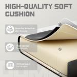 DUMOS Ergonomic Gaming Office Desk Chair with Footrest, Height Adjustable 360° Swivel Computer Video Game Chair with Headrest and Lumbar Support, Black White