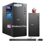 Dell Slim Tower Desktop Computer ECT1250 - Intel 10-Core Ultra 5-225, 16GB DDR5 RAM, 1TB SSD, Supports Multiple Monitors, Intel UHD Graphics, Win 11 Pro, Wifi6, Wired Keyboard and Mouse