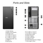 Dell Slim Tower Desktop Computer ECT1250 - Intel 10-Core Ultra 5-225, 16GB DDR5 RAM, 1TB SSD, Supports Multiple Monitors, Intel UHD Graphics, Win 11 Pro, Wifi6, Wired Keyboard and Mouse